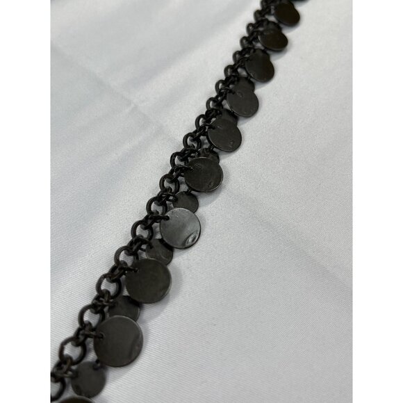 Vintage Dark Bronze Metal Disc Chain Belt SKU 7574 - Picture 2 of 8